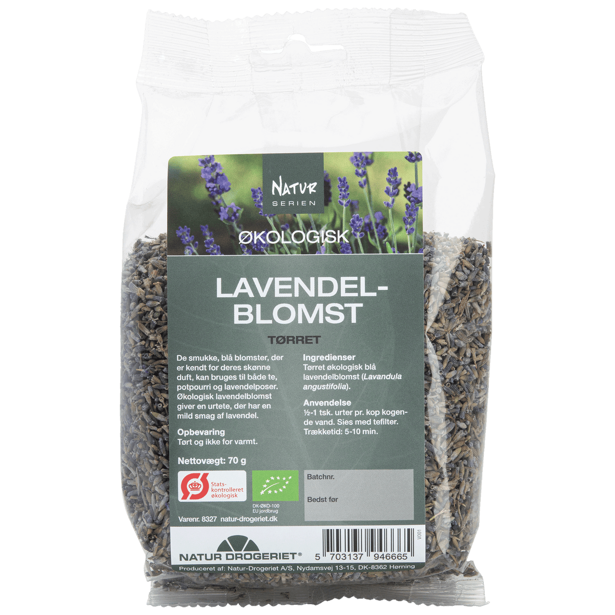 Natur-Drogeriet Lavendelblomst Tørket Økologisk | 70 g