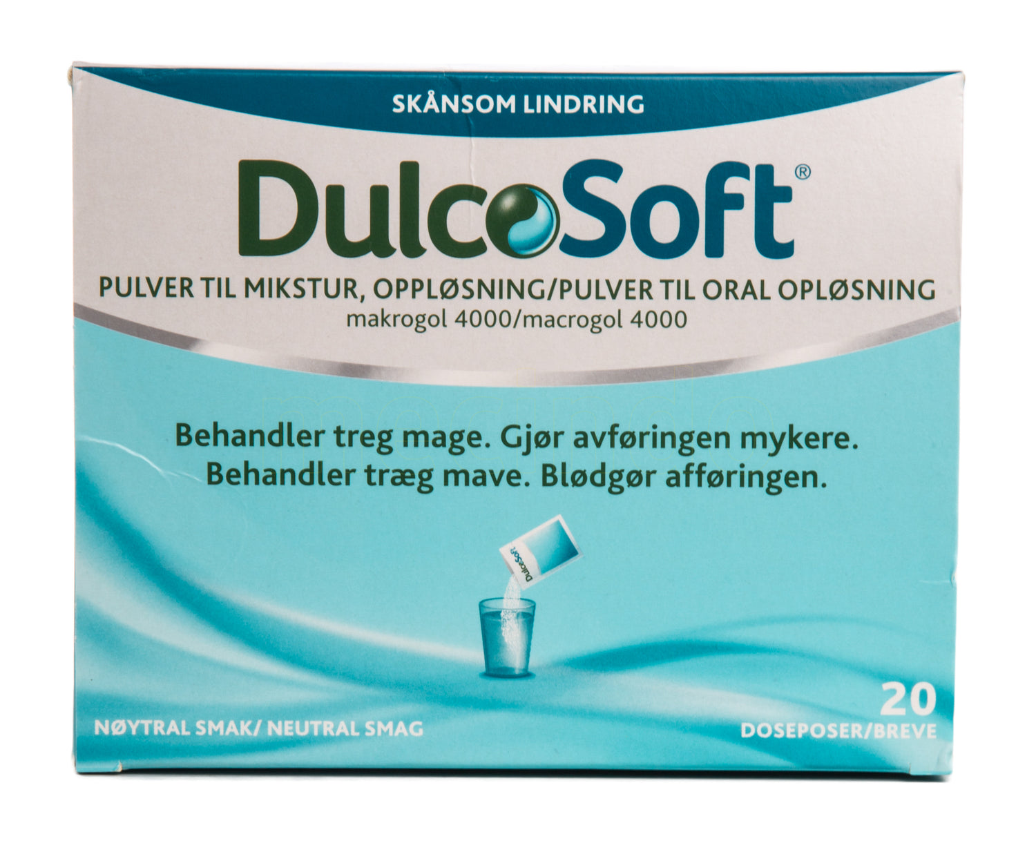 DulcoSoft pulver fra Dulcolax