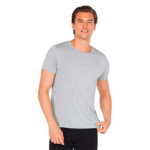 Boody Men´s Crew Neck T-shirt Lysegrå | Str. S fra Boody