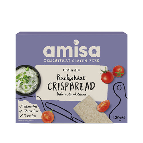 Amisa Knekkebrød Med Bokhvete Glutenfri Øko fra Amisa