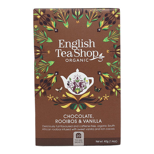 Koffeinfri Te Chocola, Rooibos & Vanilla Øko fra English Tea Shop