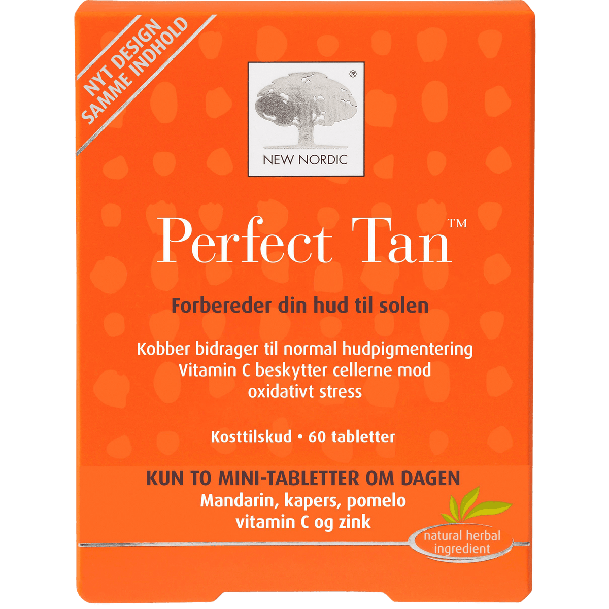 New Nordic Skin Care Perfect tan | 60 tabletter fra New Nordic