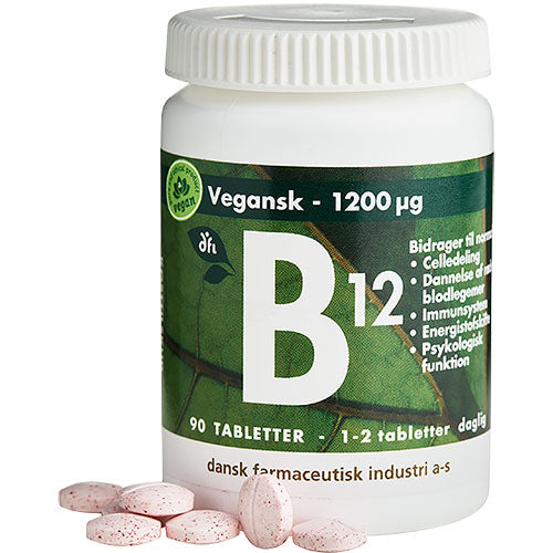DFI B12 1200 Μg | 90 Tabl. fra Grønne dfi vitaminer