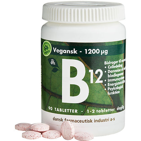 DFI B12 1200 Μg | 90 Tabl. fra Grønne dfi vitaminer
