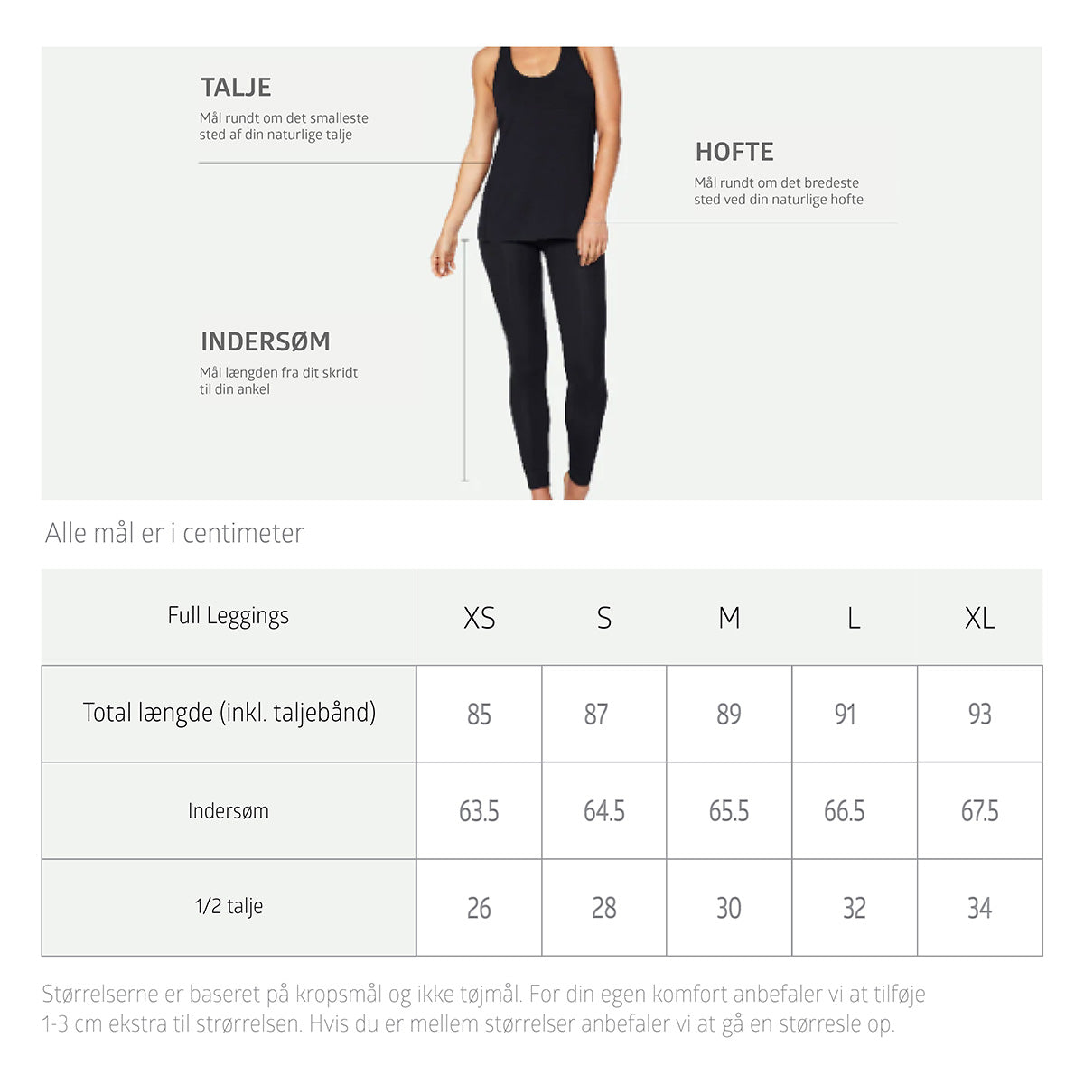 Boody Full Leggings Sort | Str. Xl fra Boody