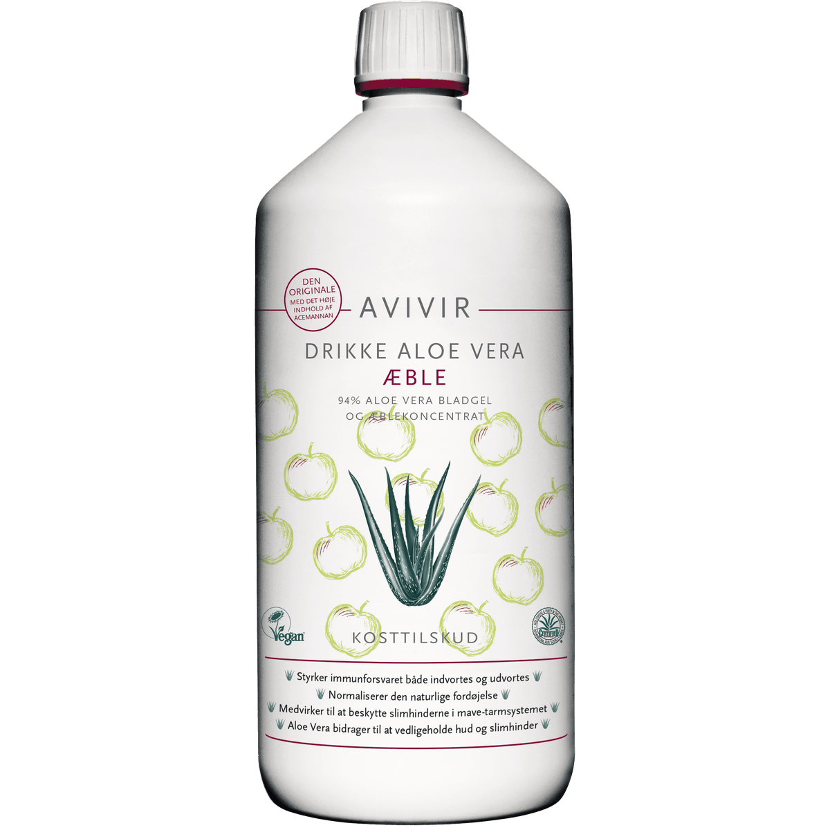 Avivir Aloe Vera Drikk med Eple | 1 liter