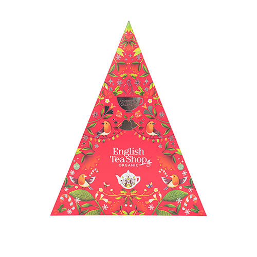 Triangulær julekalender rød Ø fra English Tea Shop