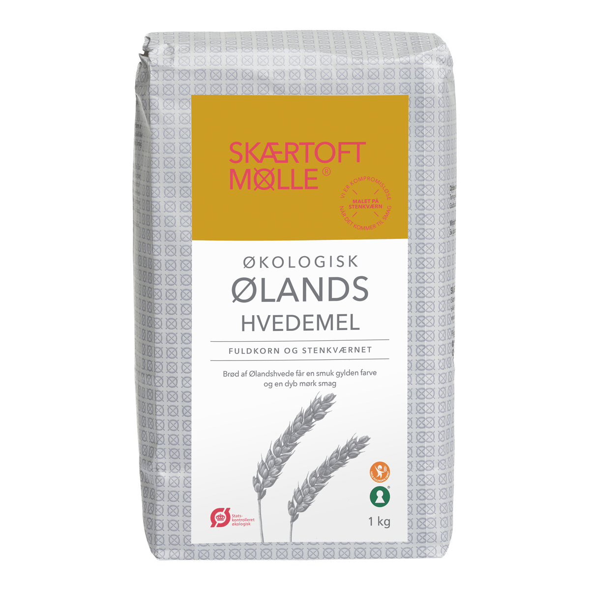 Skærtoft mølle Ølandshvetemel Fullkorn Økologisk Steinmalt | 1 kg