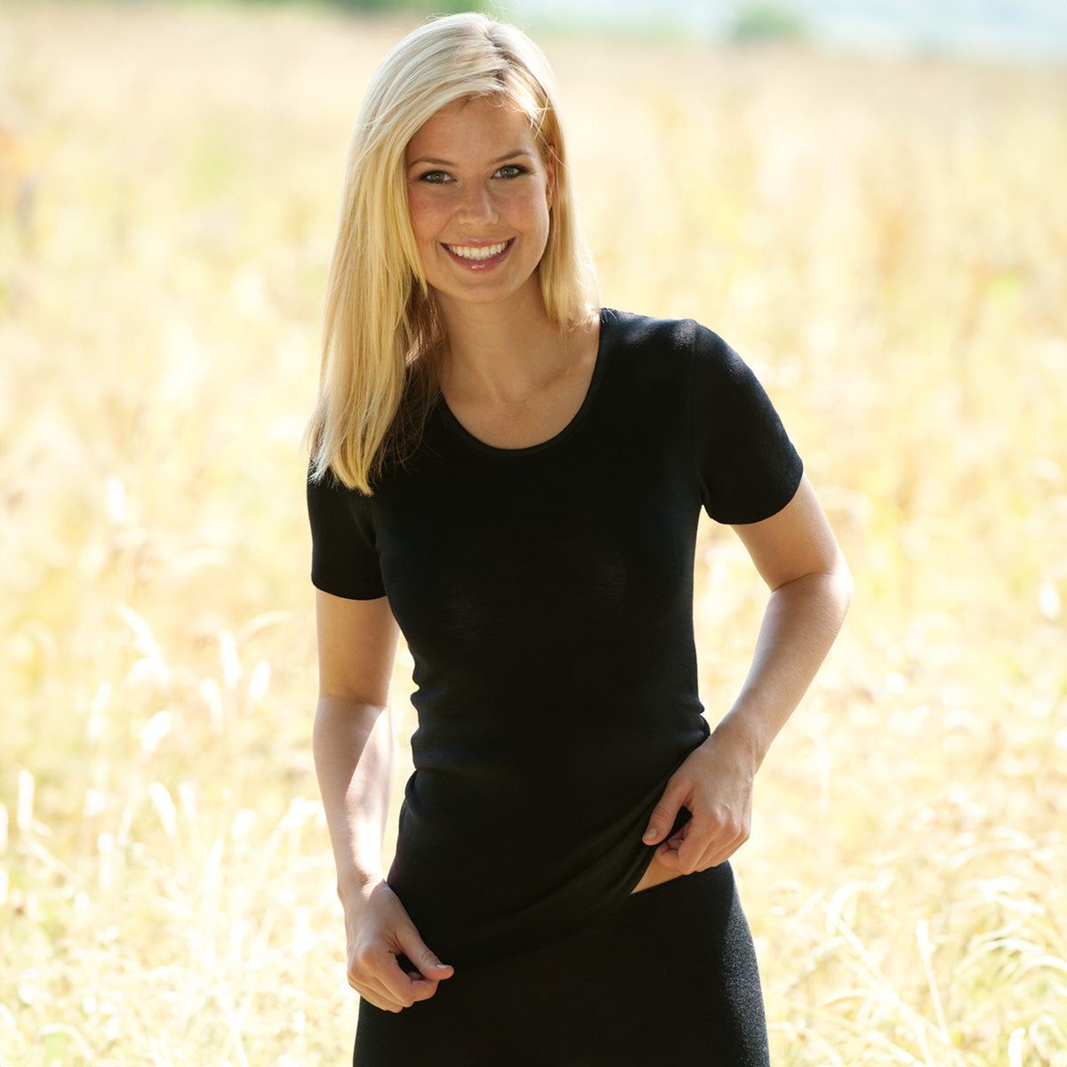 T-skjorte Svart fra fra Engel Natur