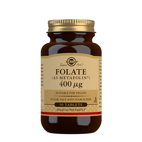 Folat (Metafolin) fra Solgar