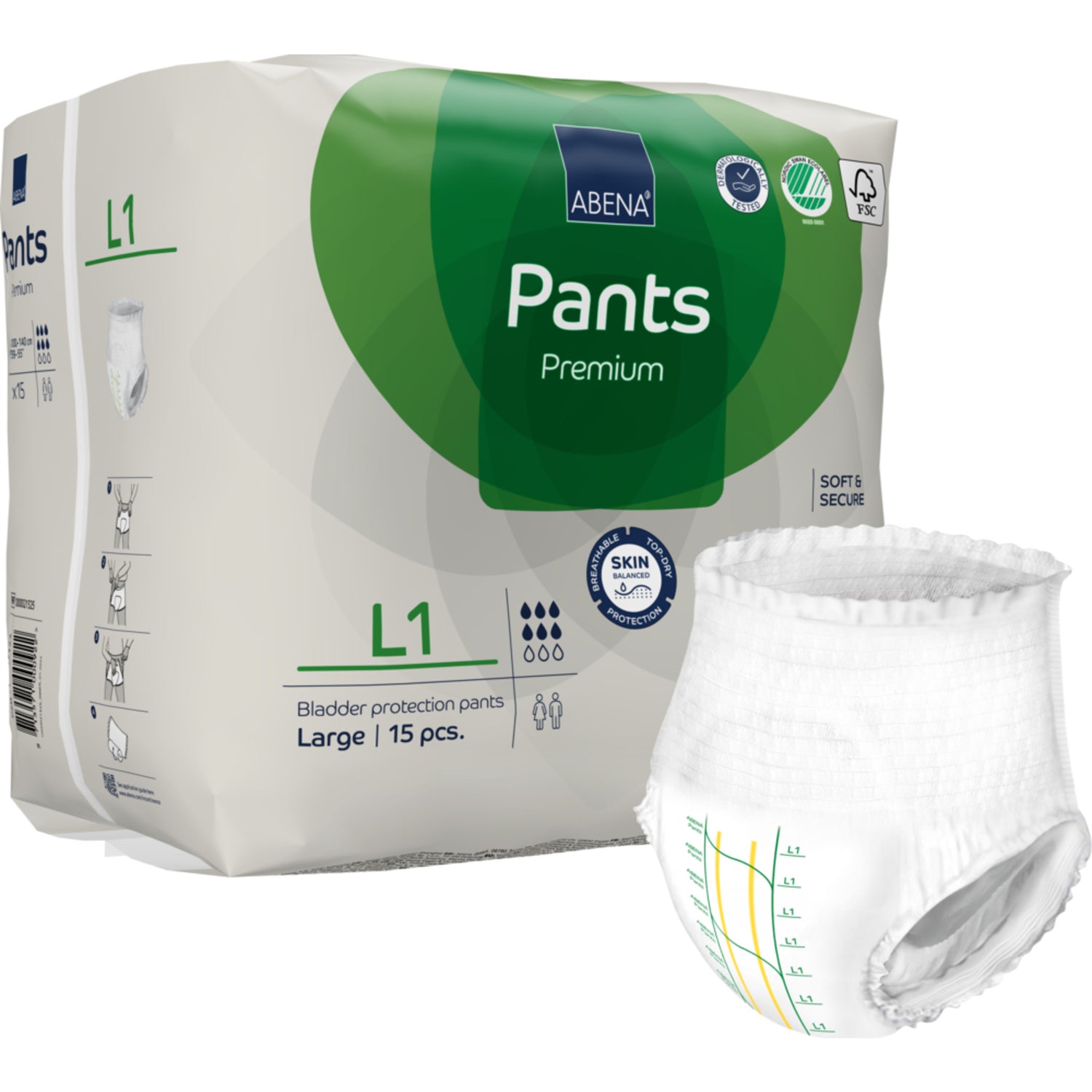 Pants Bukser L1 Inkontinens, Premium fra Abena