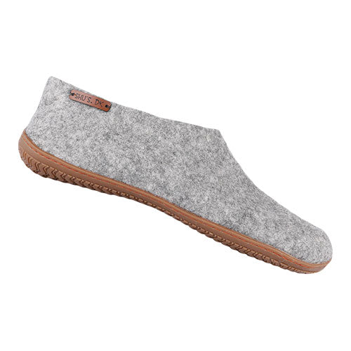 SHU`S hjemmesko med gummi sål Light Grey | 46 fra SHUS
