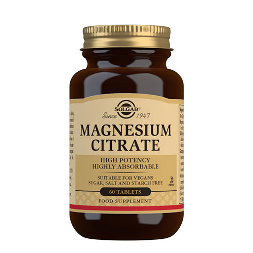 Solgar Magnesium Citrate 200 Mg | 60 Tabl. fra Solgar