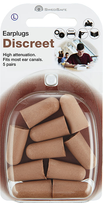 Discreet Ørepropper Large fra SwedSafe