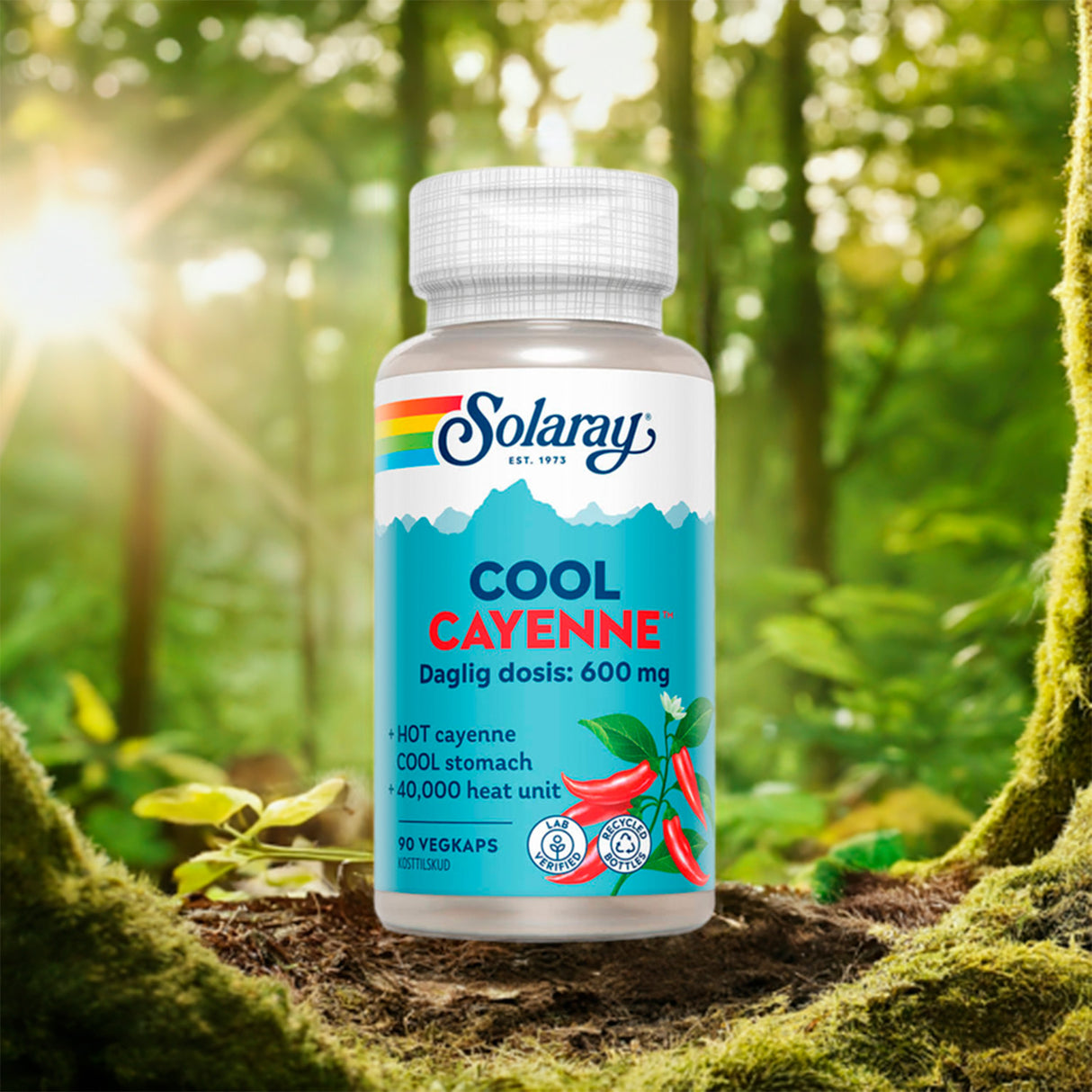 Solaray Cool Cayenne | 90 kapsler fra Solaray