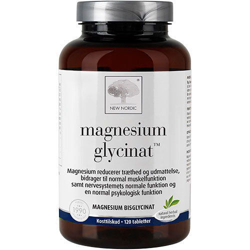 New Nordic Magnesium Glycinat | 120 Tabl. fra New Nordic