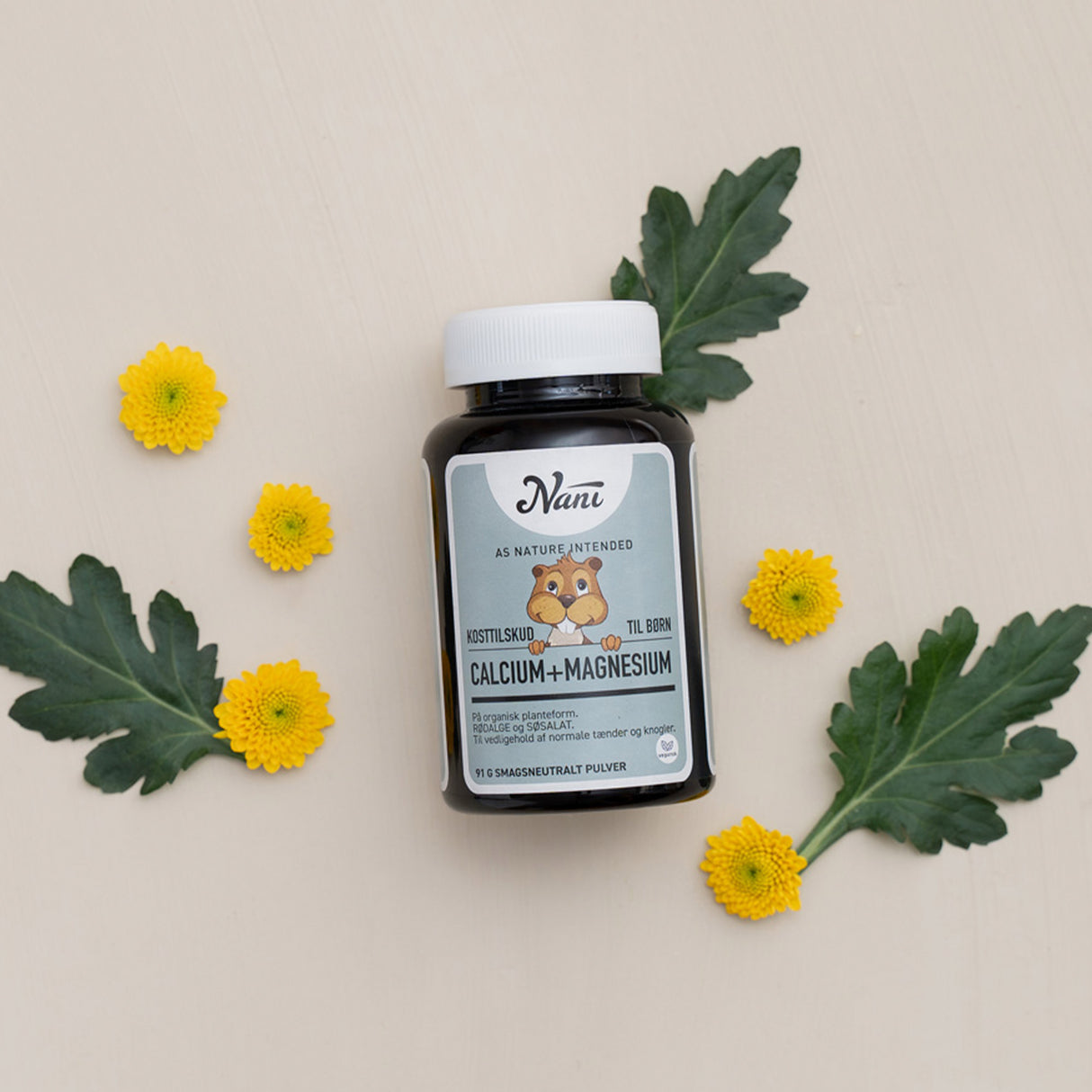 Nani Kalsium+Magnesium for barn | 91 g fra Nani