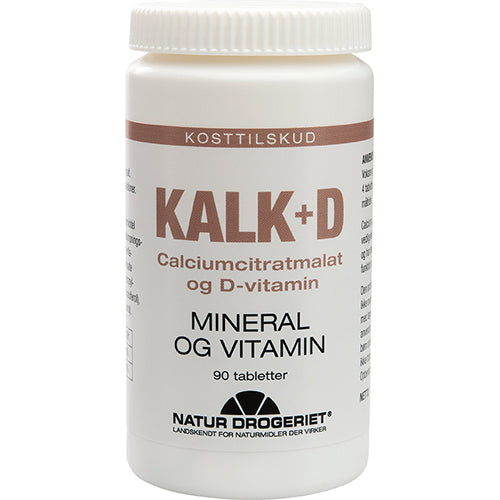 Natur-Drogeriet Kalk+d | 90 Tabl. fra Natur-Drogeriet