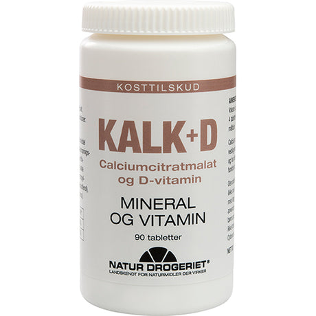 Natur-Drogeriet Kalk+d | 90 Tabl. fra Natur-Drogeriet