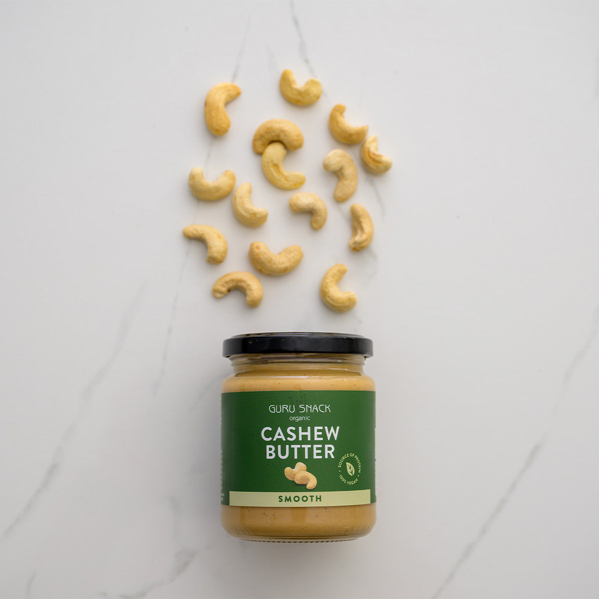 Cashewnøttsmør Smooth Øko fra Guru Snack