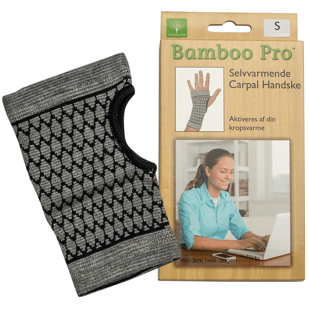 Bamboo Pro Carpal Hanske | Str. S