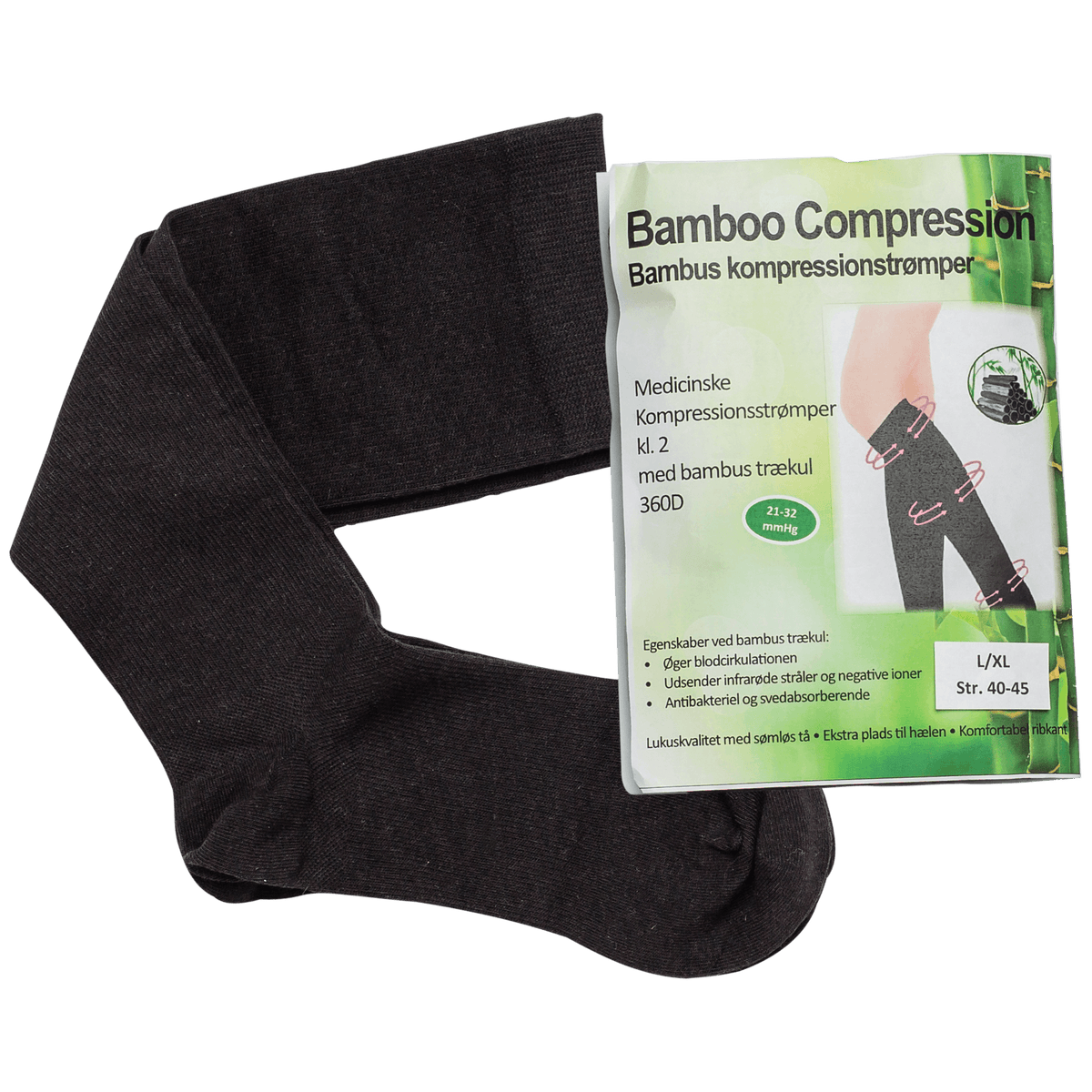 Bamboo Pro Bambus Kompresjonsstrømper | Str. L/XL