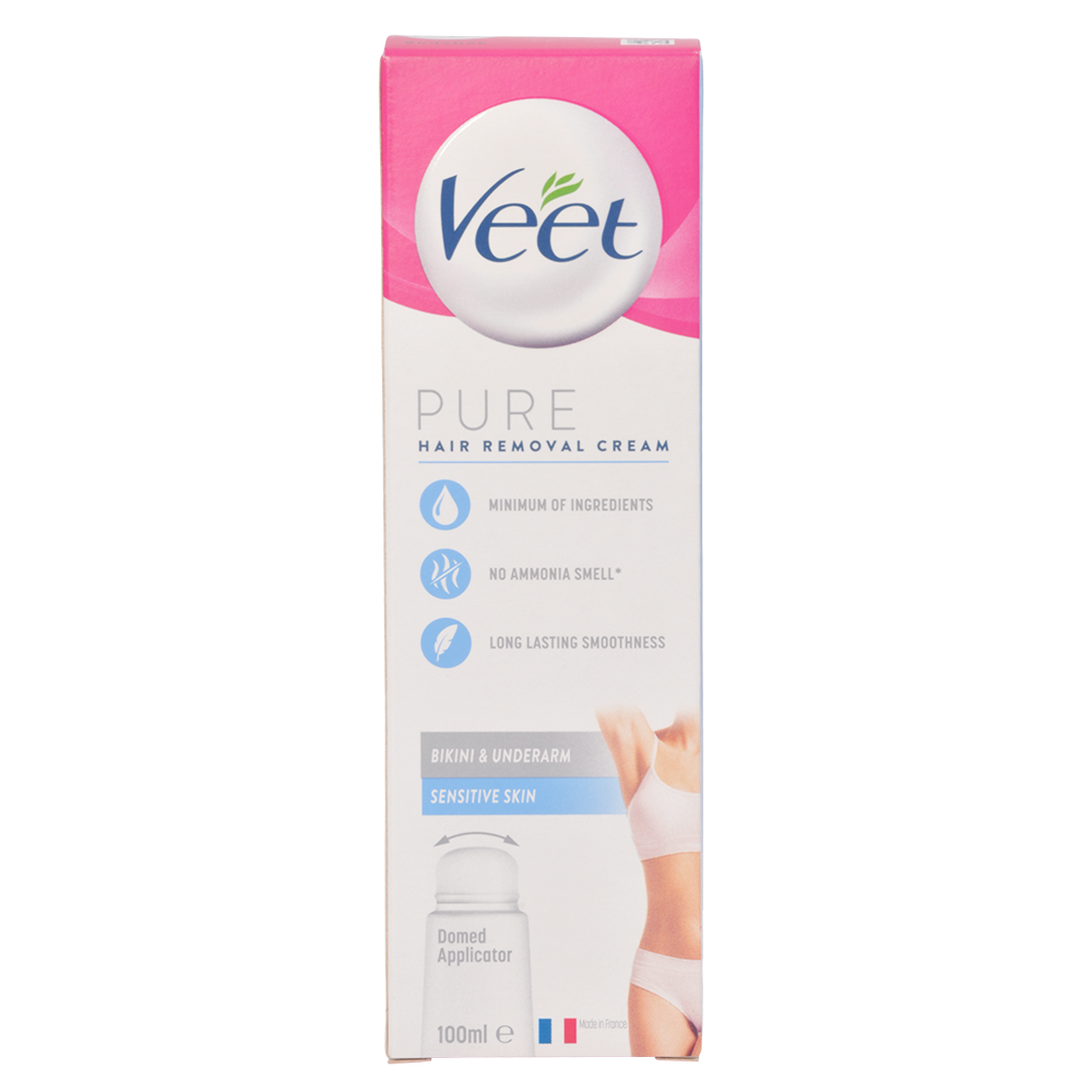 Pure Hair Removal Cream Sensitive Skin Bikini & Underarm fra Veet
