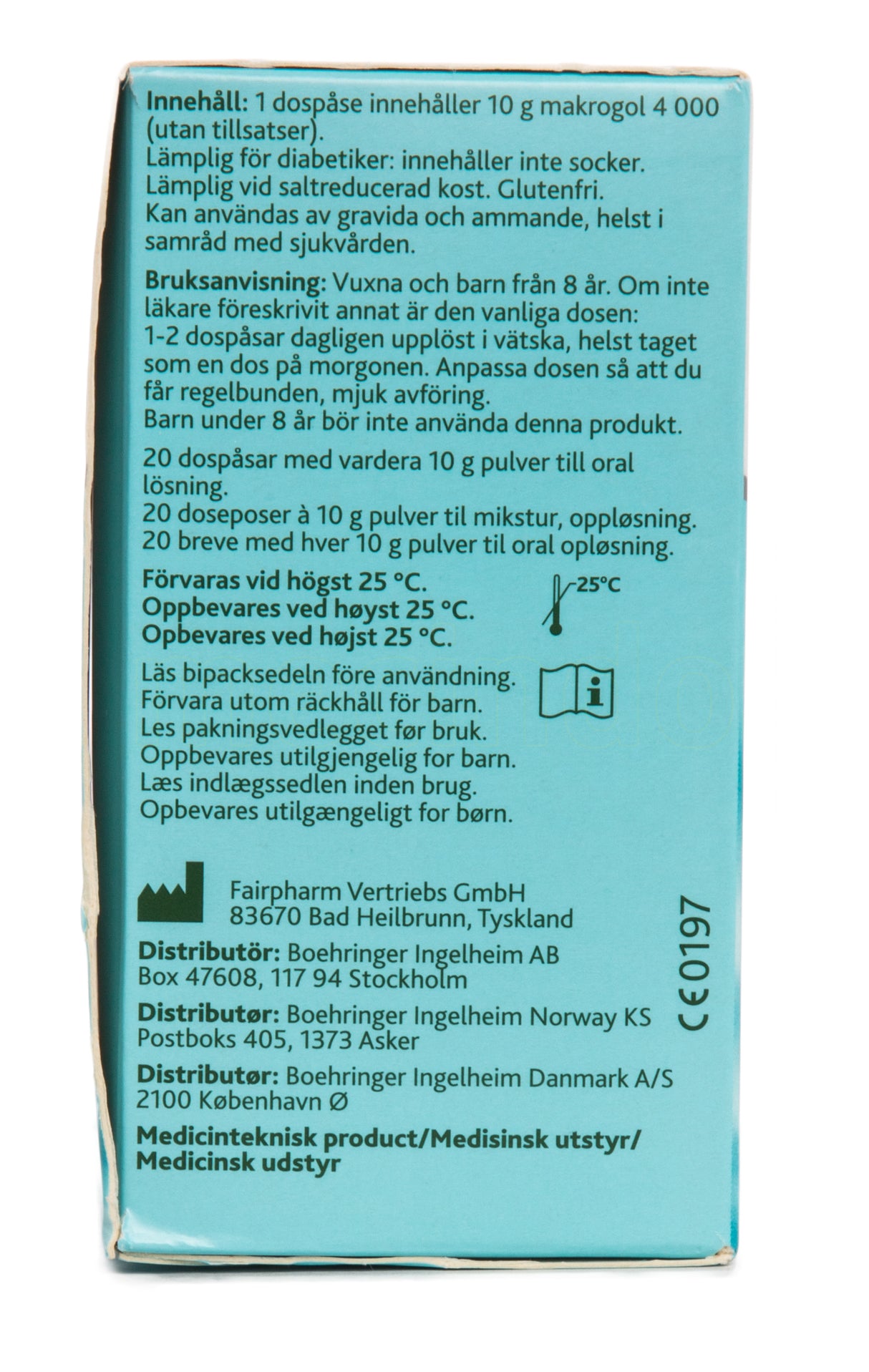 DulcoSoft pulver fra Dulcolax