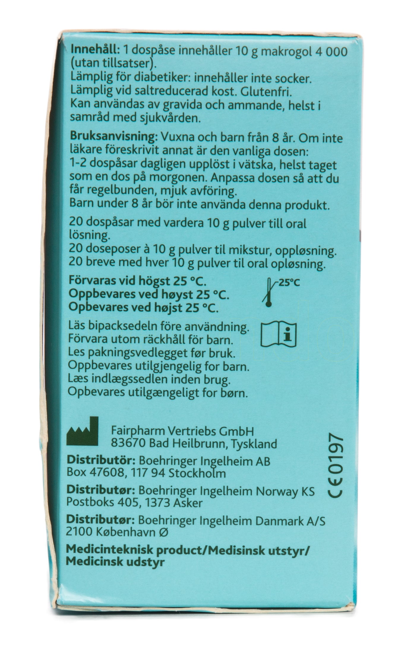 DulcoSoft pulver fra Dulcolax