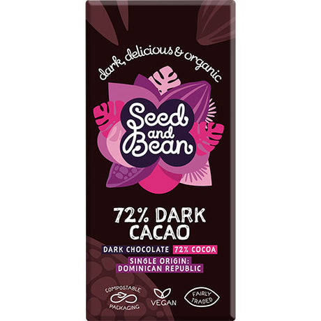 Mørk Sjokolade 58% Hasselnøtt Ø fra Seed & Bean