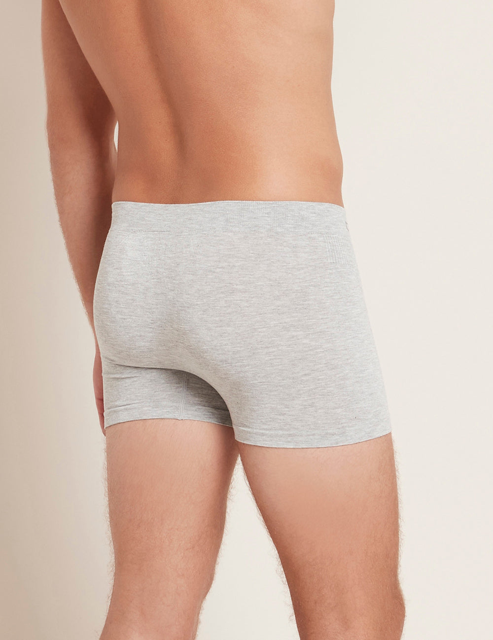 Boody Men´s Boxers Light Grey Marl | Str. M fra Boody