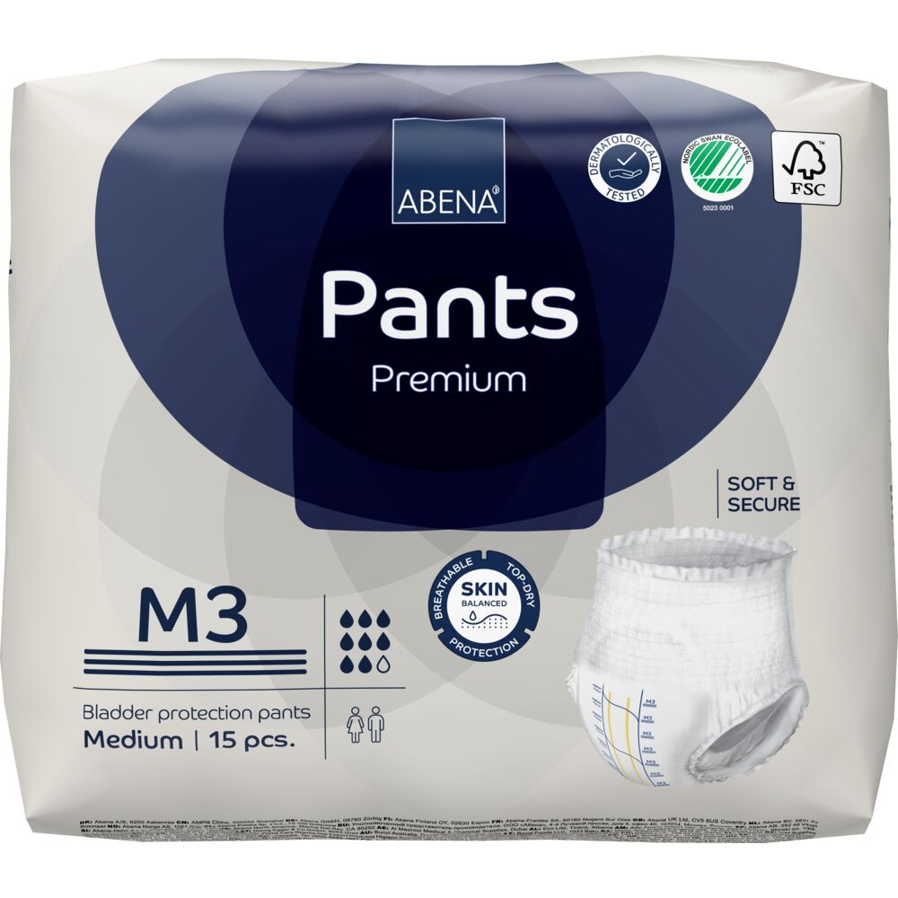 Abena Premium Pants 3 Inkontinens | Str. M fra Abena