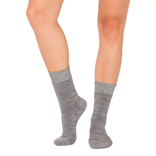 Boody Women´s Crew Boot Socks Grå | Str. 34-40 fra Boody