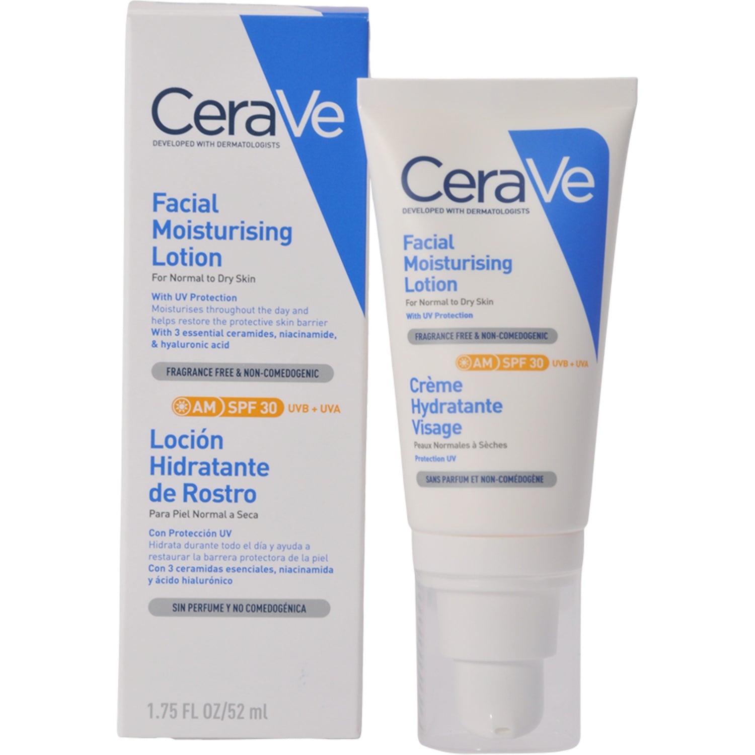 Facial Moisturising Lotion Am Spf30 fra CeraVe