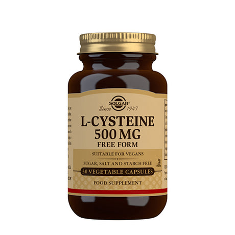 Solgar L-cystein 500 Mg Aminosyre | 30 kapsler fra Solgar