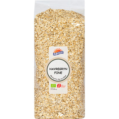 Finvalsede Havregryn Økologisk fra Rømer