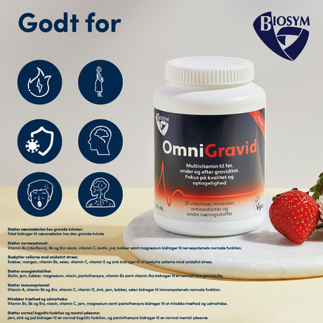 Biosym Omnigravid | 120 Tabl. fra Biosym