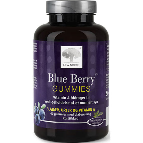 New Nordic Blue Berry Gummies | 60 gummies fra New Nordic