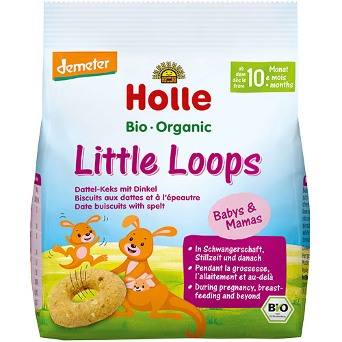 Holle Little Loops Speltkiks Ø Demeter | 80 gr fra Holle