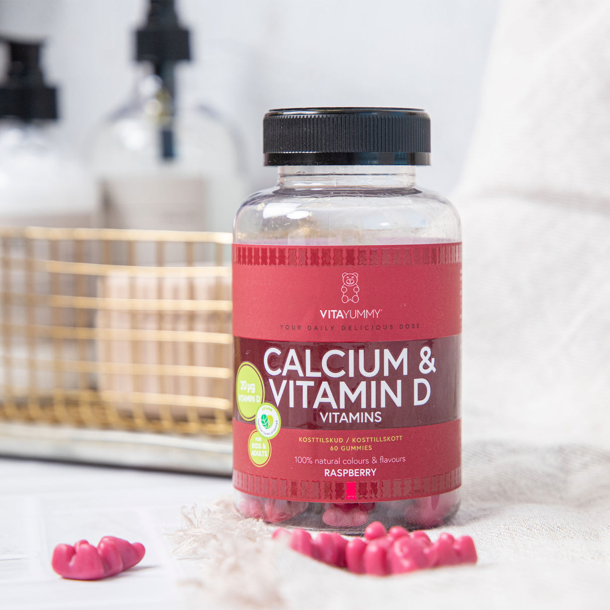 VitaYummy Calcium + Vitamin D | 60 vingummi fra VitaYummy