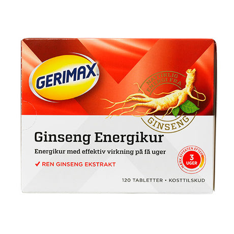 Rød Ginseng Energikur fra Gerimax