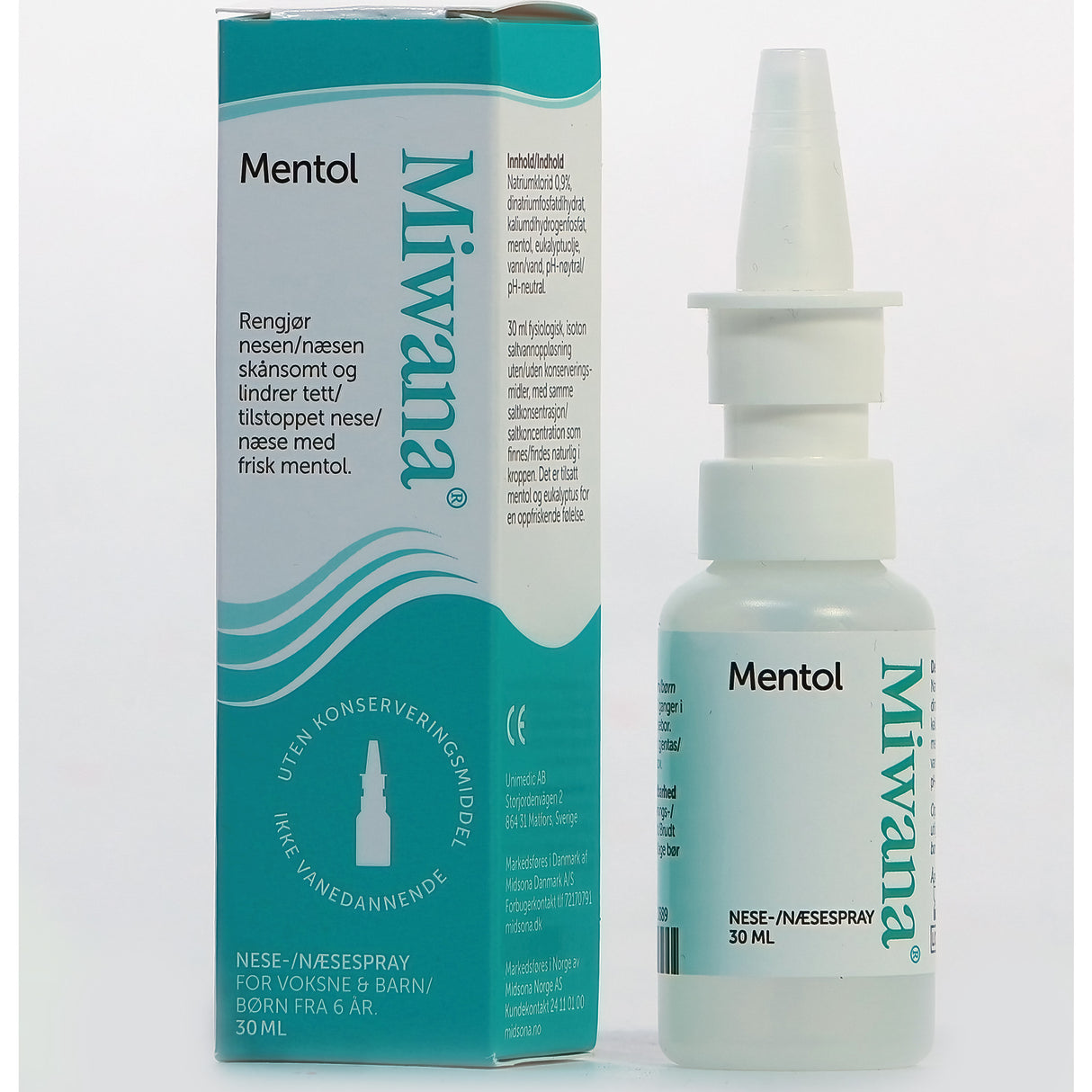 Nesespray Naturlig Pluss fra Miwana