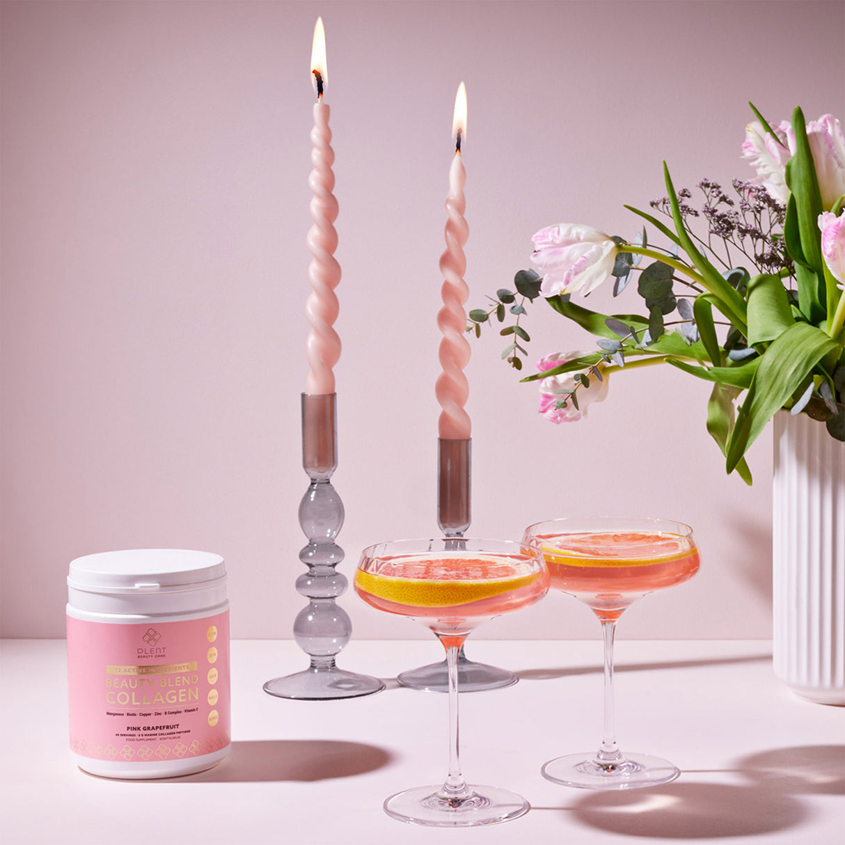 Plent Beauty Blend Collagen | Pink Grapefruit fra Plent