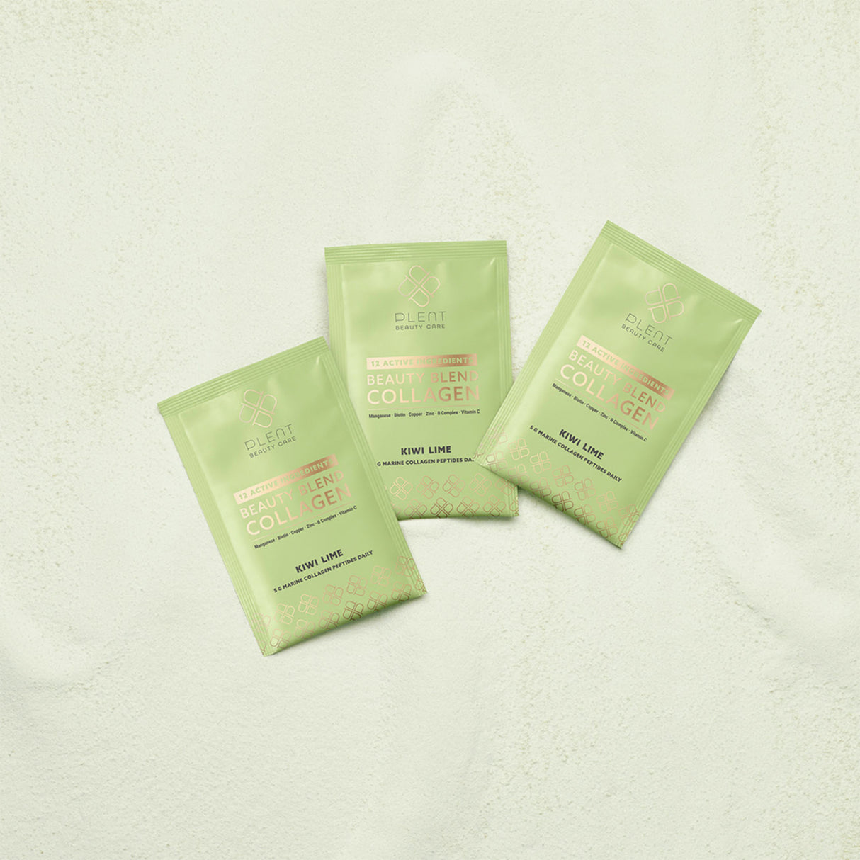 Plent Beauty Blend Collagen 30 x 5 g | Kiwi Lime fra Plent