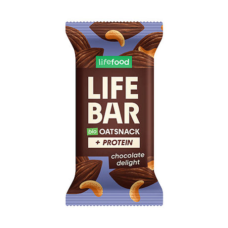 Glutenfri Havrebar Protein Chocolate Delight Øko fra Lifefood