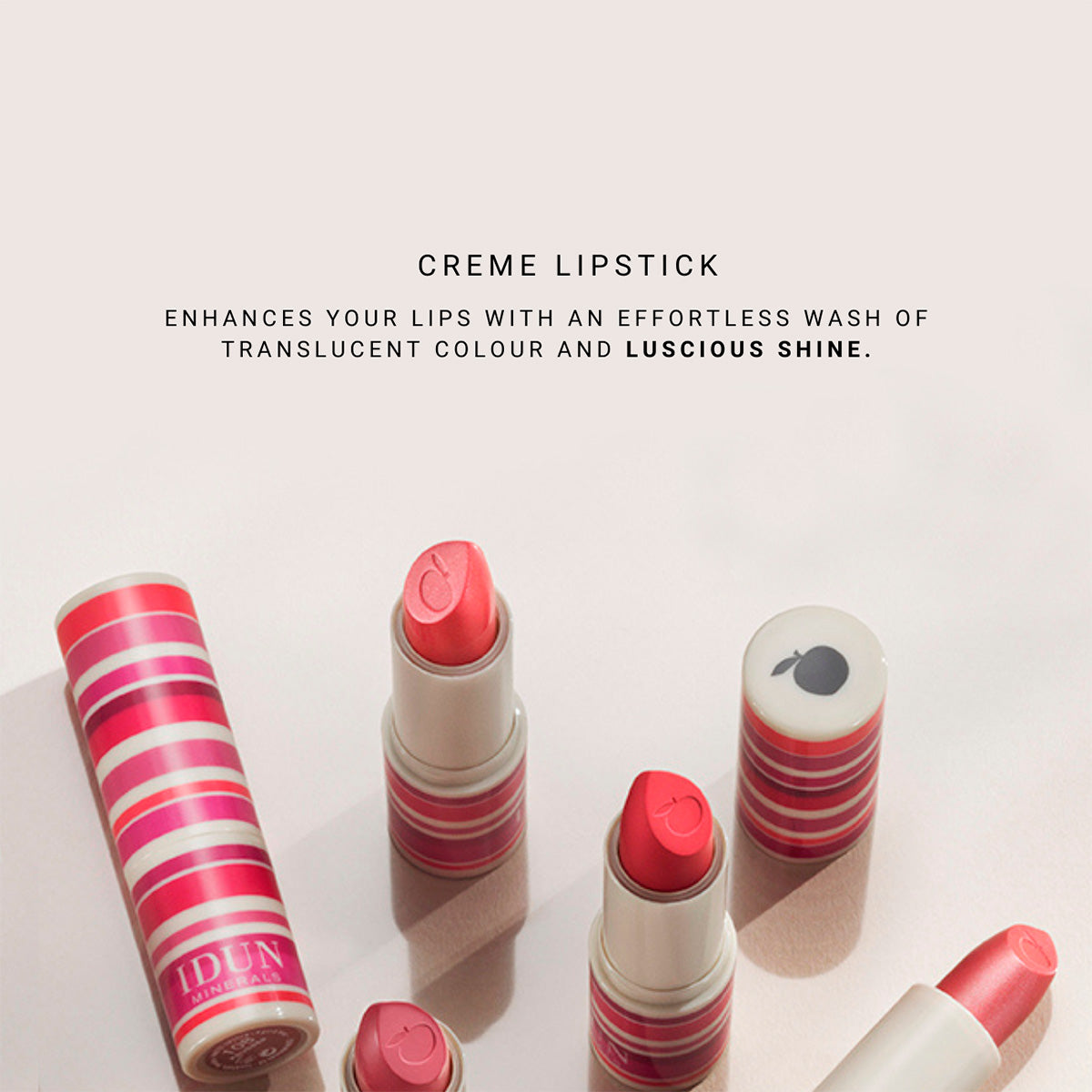 IDUN minerals Lipstick (3 gr) | Creme Stina 208 fra IDUN minerals