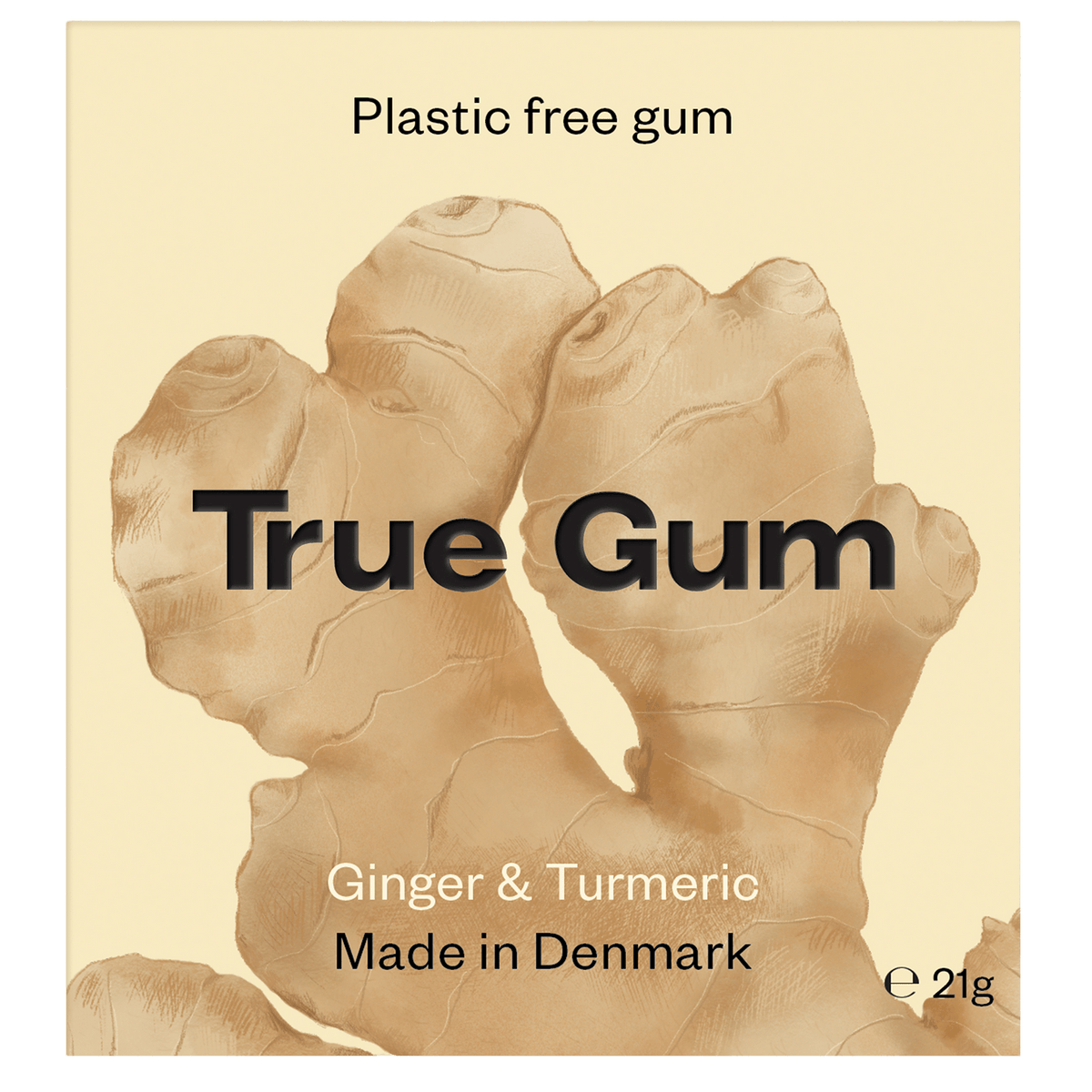 True Gum Tyggegummi | Ginger & Turmeric