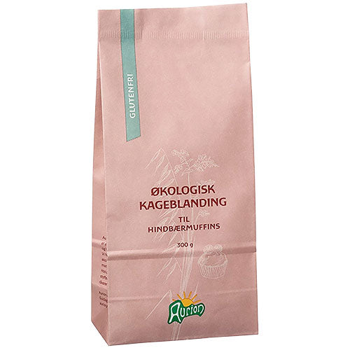 Bringebærmuffinsblanding Øko - Glutenfri fra Aurion
