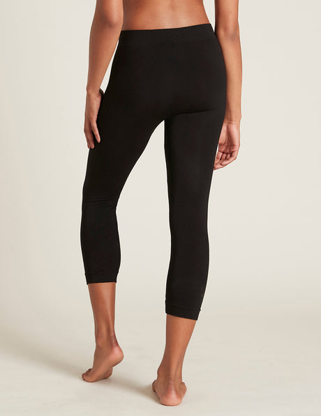 Boody Leggings 3/4 Sort | Str. Xl fra Boody