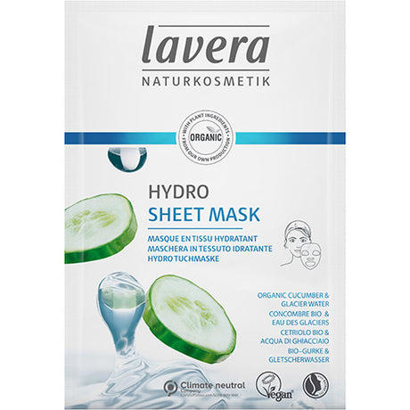 lavera Sheet Mask Hydrating M. Agurk fra lavera